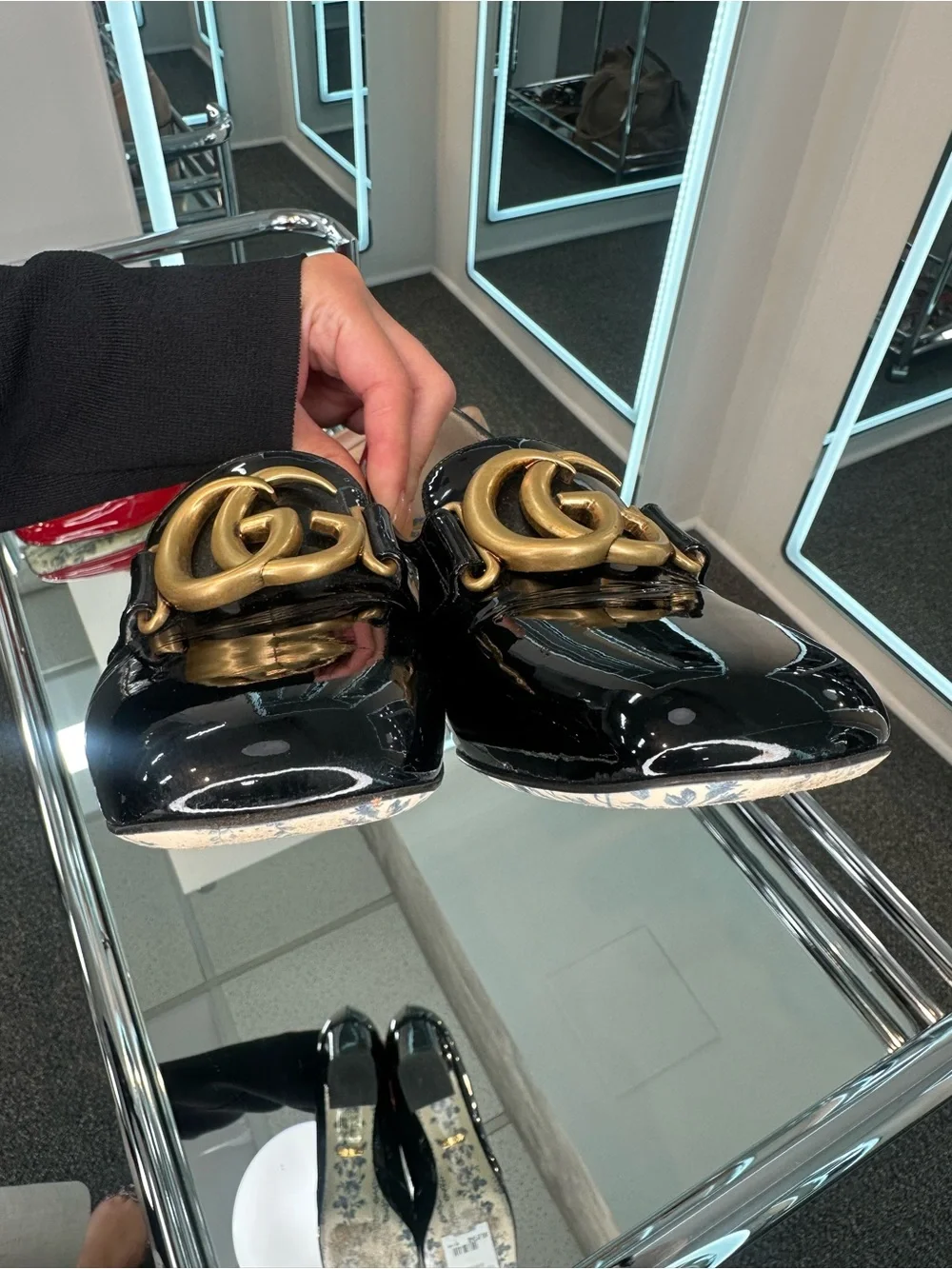 Gucci Marmont Victoire Mid-Heel Loafer